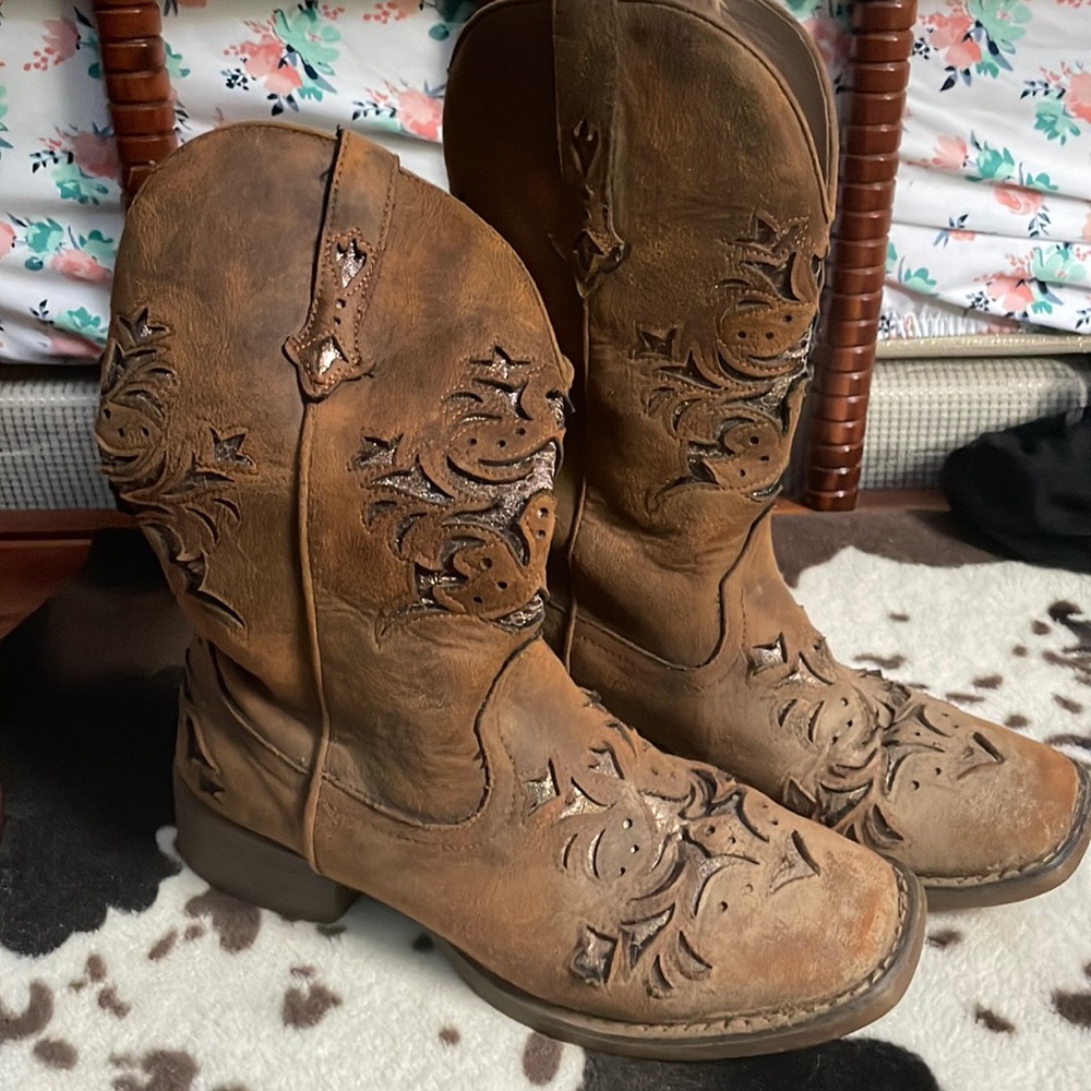 Roper glitter design cowboy boots